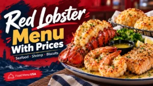 Red Lobster menu with prices and calories