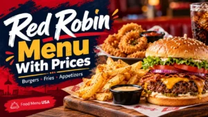Red Robin menu with prices and calories